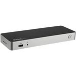 StarTech.com USB C Dock - Dual Monitor HDMI & DisplayPort 4K 30Hz - USB Type-C Laptop Docking Station 60W Power Delivery, SD, 4-port USB-A 3.0 Hub, GbE, Audio - Thunderbolt 3 Compatible (DK30CHDPPDUE)