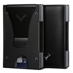 Mens Wallet Money Clip,BULLIANT Slim Wallet Card Case Expandable for 11 Cards RFID Blocking,One Card Size