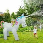 Float Joy Sprinkler for Kids Unicorn Water Sprinklers Inflatable Toys for Outdoor Play Summer Yard Kids and Adults Party Decoration