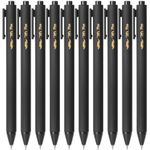 Mr. Pen- Retractable Gel Pens, 10 Pack, Black Ink Gel Pens, Black Barrels, Fast Dry, Gel Pens Fine Point 0.5mm, Retractable Pens, Cute Pens, Gel Ink Pens, Aesthetic Pens for Journaling Fine Tip Pens