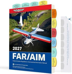 AVTABS FAR AIM 2026 Tabs (Book not Included) – Color-Coded Study Tabs for Private, Instrument, Commercial & CFI – Quick Reference for Aviation Regulations– 100 Tabs Set