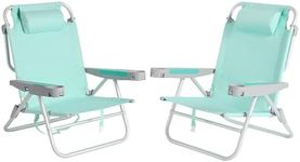 SUNNYFEEL Extra Wide Low Beach Chai