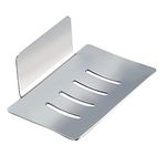 ZHIYE Soap Dish Holder, stainless steel Tray 3M Self-Adhesive Chrome Finish Shower Sink Bar Soap Sponge Holder