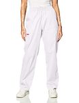 Dickies Men's Signature Elastic Waist Scrubs Pant Medical, White, X-Large Tall