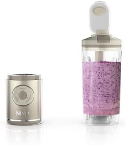 Ninja Blast Max Portable Blender + Twist & Go, Personal Blender, Smoothie, Ice Crush, 3 Programs, Cordless, 22 oz, Cream, BC251IV