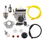 HURI Carburetor with Primer Blub Gasket for 2 Cycle 43cc Powermate PCV43 Tiller