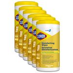 CloroxPro Clorox Disinfecting Wipes, Lemon Fresh, 75 Wet Wipes (Pack of 6)