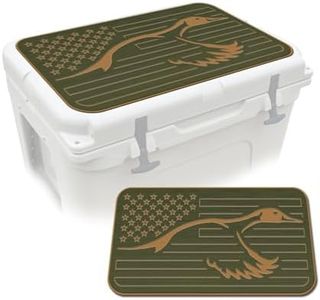 USATuff SeaDek EVA Mat Cooler Pad fits YETI 65 Tundra | Peel & Stick Application | Non Slip Comfort Accessories - US Flag Duck Outdoorsman Hunt (OliveGreen-Mocha)