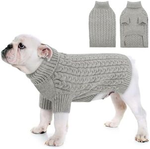 CITÉTOILE Dog Jumper,Knitted Pullover Dog Sweater for Small Medium Large Dog,Washable Turtleneck Knitted Sweater Dog Coat,Comfortable and Soft Winter Coat,Warm and Light Dog Sweater