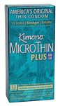 Pack of 1 x Mayer Laboratories Kimono Condom MicroThin Aqua Lube - 12 Condoms