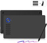 VEIKK A15 Graphics Drawing Tablet with 10x6 Inch Area, 12 Shortcut Keys, 8192 Levels Pressure Battery-Free Pen with Tilt Function for Artwork Compatible with Windows, Mac, Android，Linux，Chromebook