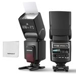 NEEWER TT560 Flash Speedlite Compatible with Canon Sony Nikon Panasonic Olympus Pentax and Other DSLR, Studio Light Digital Camera Speedlight with Standard Hot Shoe, Mini Stand, Cleaning Cloth & Bag