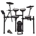 Roland TD-07KV Electronic V-Drums Kit – Legendary Dual-Ply All Mesh Head kit with superior expression and playability – Bluetooth Audio & MIDI – USB for recording audio and MIDI data – 40 FREE Melodic