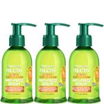 Garnier Fructis Sleek and Shine Anti-Frizz Serum for Frizzy, Dry, Unmanageable Hair, 5.1 Ounce (3 Count)