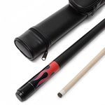 AONETIGER Pool Cue 57 inch 2 Piece Handmade Maple Professional Billiard Cue 13mm Tip Pool Cues Chalk Stick Set with Soft Bag Red