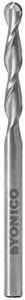 Yonico Router Bits CNC End Mill Solid Carbide Spiral 2 Flute Ballnose 1/8-Inch Dia. 1/8-Inch Shank 34201-SC