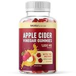 Apple Cider Vinegar Gummy 1000MG | Vegan Healthy Weight Digestion & Keto Diet Support ACV Gummies | With The Mother, Vitamin B6, B12 & Folate | Vinaigre de Cidre de Pomme Bruleur de Graisse | 60 Ct