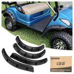 10L0L Golf Cart Front Rear Fender Flares for Yamaha G29 Drive, with Metal Hardware, Set of 4