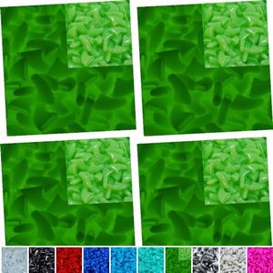 zetpo 80 pcs Cat Nail Caps | Cat Claw Covers | with Adhesives and Applicators (M, Glow in The Dark Green)