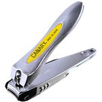 CANARY Japanese Nail Clippers with Catcher, All Metal Heavy Duty Japanese Steel Edge for Thick Fingernail & Toenail, No Splash Precision Nail Cutting Tool, Made in Japan