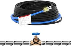 TOPDURE TDSF1-CT 50ft Self-Regulating Heat Cable for Water Pipes, ETL Certified, Versatile for Pipe Freeze Protection and Roof Deicing, 120V