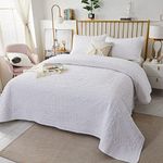 Brandream White Quilts King Size Co