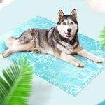 Mora Pets Dog Cooling Mat Gel Cooling Mat for Dogs Pressure Activated Self Cooling Bed Pad Safe Non-Toxic Materials Indoor Outdoor for Medium Large Extra Large Dogs Puppy Cats Kittens