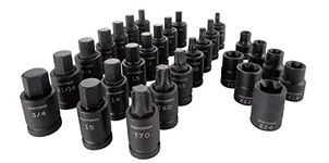 CRAFTSMAN Impact Socket Set, 1/2-Inch Drive, 28-Piece, MM/SAE (CMMT42031)