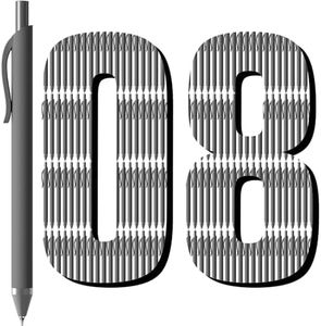 JIMMIDDA 108 Pcs Gel Pens Bulk - 0.7mm Black Ink Pens Fine Point Retractable Smooth Writing - Quick-Drying Soft Grip Pen for Journaling Cute School & Office Supplies for Men Women Home Work