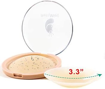 PRETTYWELL Nipple Cover Waterproof Silicone Nipple Pasties Nipple Covers for Women Reusable Sticky Breast Petals with Case, Milky, Medium