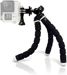micros2u Gopro Flexible Octopus Viaje, Mesa Superior, trípode portátil. [Estructura metálica Completa actualizada]. Adecuado para GoPro Hero, Session, Cámaras Compactas y Otras Cámaras de Acción