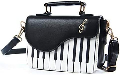 EVEOUT Las Señoras Con Estilo de Piano Patente Bolso Hombro, Bolso bandolera para mujer
