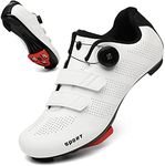 Cycling shoes for Men Women Road Riding shoe Compatible SPD outdoor Indoor cycling Shoes with Look Delta 218White37