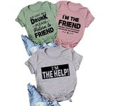 HHLLEOJK If Lost or Drunk Please Return to Friend Tee Shirt Women Funny Drunk Tee Women's Printed Shirt Gift for Best Friend