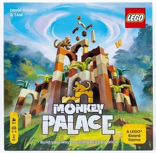 Dotted Games - Monkey Palace: A LEGO Board Game - Build Your Way to Victory Brick by Brick! Fun Family Building Game for Kids & Adults, Ages 10+, 2-4 Players, 45 Minute Playtime