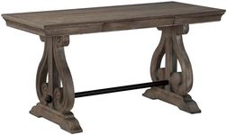 Homelegance Hidden Drawer Writing Desk, 60" W, Antique Gray