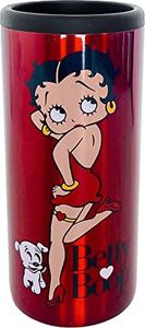 Spoontiques - Stainless Steel Can Cooler - Double Walled Stainless Steel Beverage Can Cooler - Keeps Drinks Colder Longer - Betty Boop Stainless Can Cooler