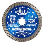 DTW Pro Universal Turbo Diamond Blade - Fast Cutting Hard Material Blade for Concrete Products, Reinforced Concrete, Hard Brick, Marble, Granite & More