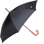 John's Umbrella 610 Woodking Straight Fold (Black)