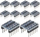 AITIAO 10pcs 4 Channels IIC I2C Logic Level Converter PRE-SOLDERED Bi-Directional Module 3.3V to 5V Shifter for Raspberry Pi and Other Microcontrollers