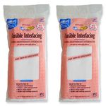 Pellon PLF36 Ultra Lightweight Fusible Interfacing, White, 15" x 3 Yards (2 Pack)