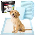 H-line Pack of 100 Quality Multi Layered Pet Dog Puppy Pads Large Absorbent Training Trainer Floor Toilet Wee Mats