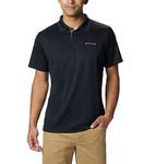 Columbia mens Utilizer Polo Shirt, Black - Active Fit, X-Large Tall US