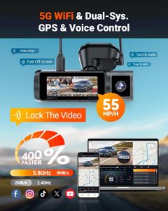Vantrue N5S 4-Channel Dash Cam – Front, Rear, and Cabin Recording