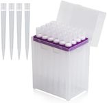 HUWAZINE lab Pipette tip 10ML, Universal, Autoclavable, with Filter, Clear, 24 Tips per Rack (T10ML-RSF-24)