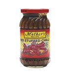 Mother's Recipe Stuffed Red Chilli Pickle Bottle, 400 g