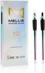 Mellie M Series Microblading Disposable Tools – 10 Piece Pack of 18 Pin U-Shape Microblading Pens – Thin & Sharp Microblading Supplies (Rainbow U18 .18mm)