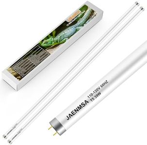 Jaenmsa T5 10.0 UVB Light Blubs for Bearded Dragon, UVA UVB Reptile Light Bulbs 39W 34", Basking Lamp Light for Desert Lizards,Leopard Gecko,Tortoise,Reptile & Amphibian Lamp, 2 Pack