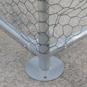 FoxHunter Outdoor Metal Chicken Run Cage – 3x8x2m Walk-In Poultry Enclosure