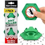 Ant Bait Station - Ready to Use Ant Traps to Destroy Ants and Nest - Neat, Clean and Easy to Use Ant Stop Bait Station for Indoor and Outdoor (2 Pack)